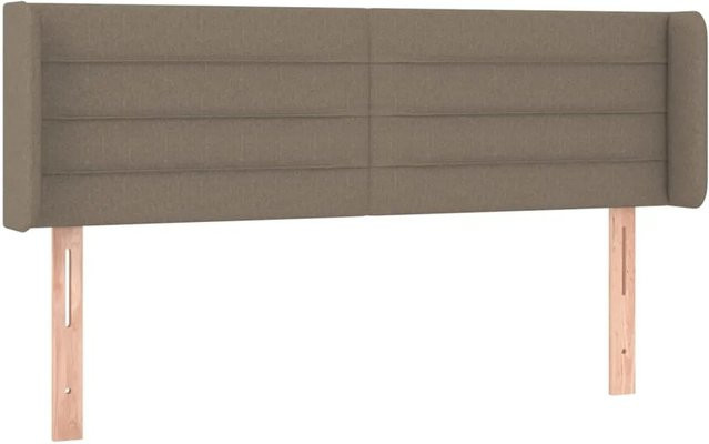 vidaXL LED Kopfteil in Taupe mit USB-Ladeport und integrierter Beleuchtung, B/T/H: 147 x 16 x 78/88 cm - Bild 1
