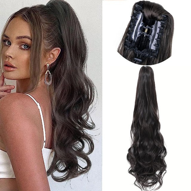 Manetique Pferdeschwanz, 24 Zoll, gewellt, synthetisch, Damen - Bild 1