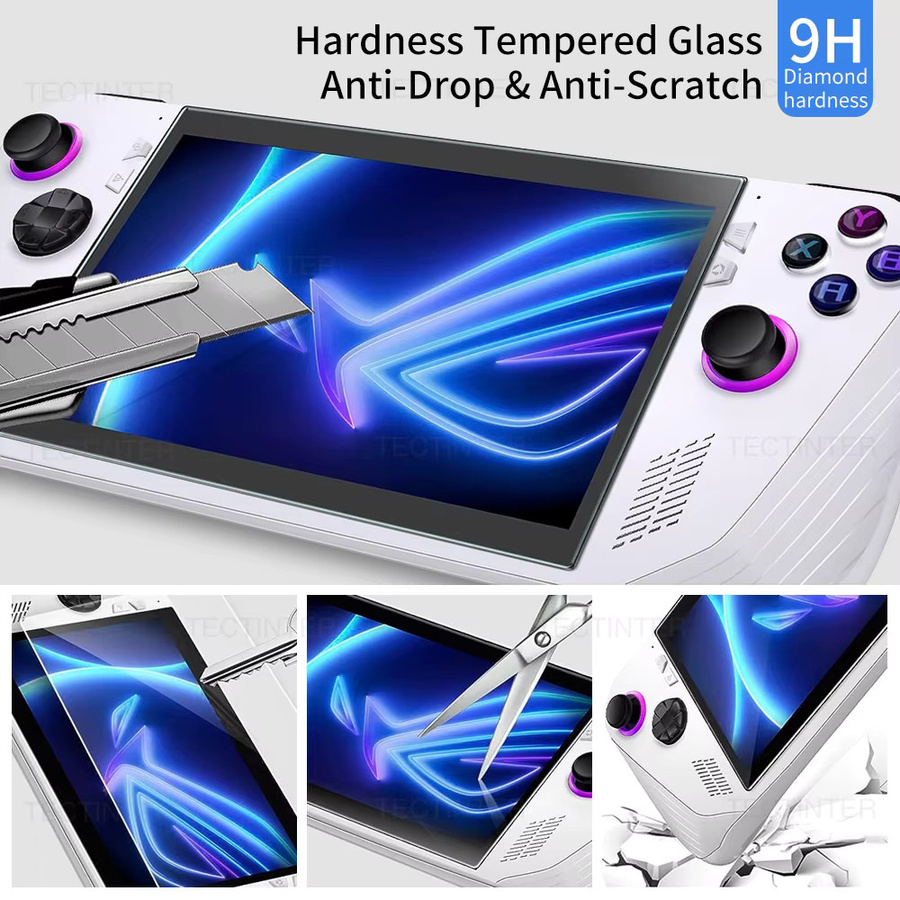 Displayschutzfolie aus gehärtetem Glas für Asus ROG Ally, transparent, 1/2/3 Stück - Bild 2