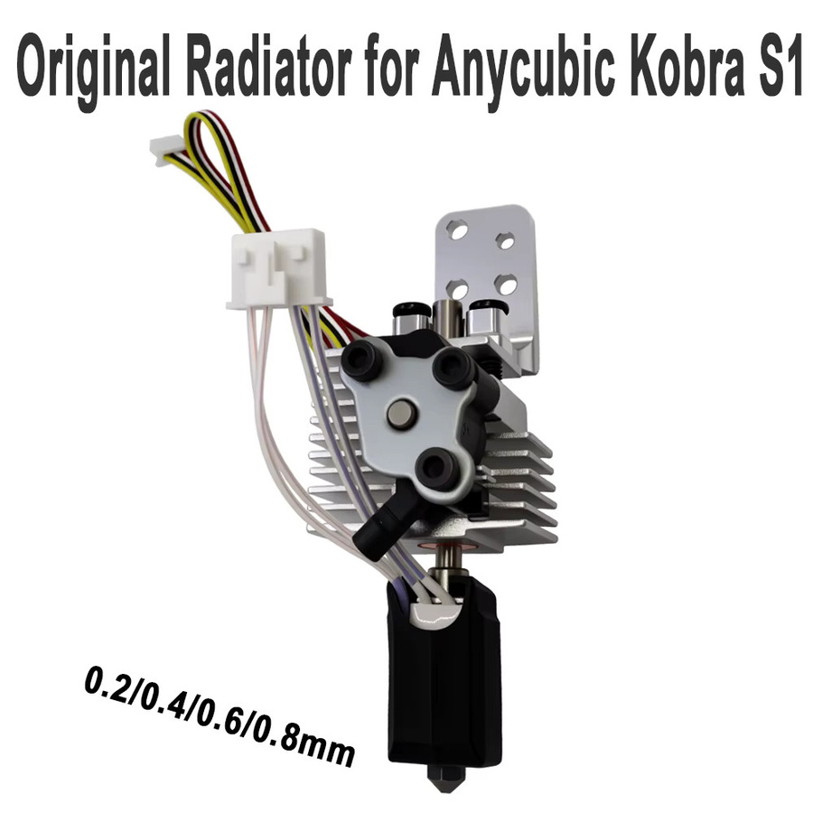 Anycubic 3D-Druckerzubehör Set mit Kunststoff- und Vollmetall-Schnellspannteilen sowie Keramik-Hotend in Silber für das S1-Kombinationsmodell - Bild 2
