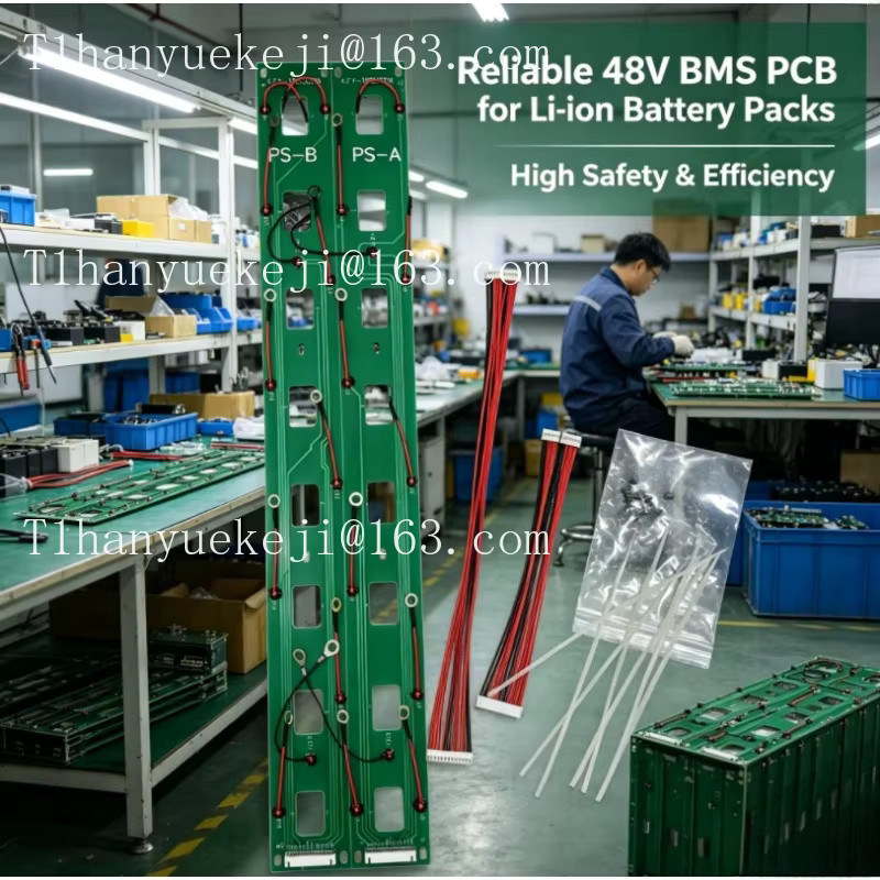 XMSJ JK BMS PCB-Platine für 48V/24V Lithium-Batterien, passend für 16S 48V oder 8S 24V Lifepo4 Batterien mit 280Ah bis 300Ah - Bild 3