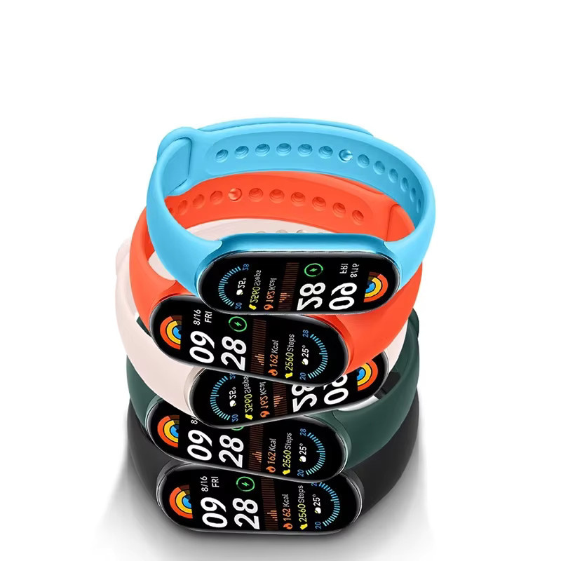 Xiaomi Uhrenarmband Silikon, Schwarz, Unisex, Mi Band 8 9 - Bild 2
