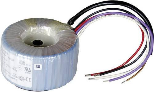 Sedlbauer Ringkerntransformator 825026 in Silber, 1 x 230V, 2 x 12V/AC, 100 VA, 4.17A - Bild 1