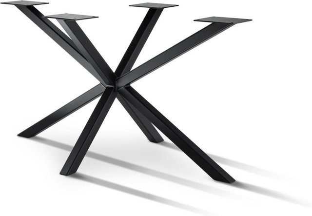 Willeke-Möbel Tischgestell Spider 5x5 aus Konstruktionsstahl in Schwarz, B/L/H: 70 x 140 x 72 cm - Bild 1