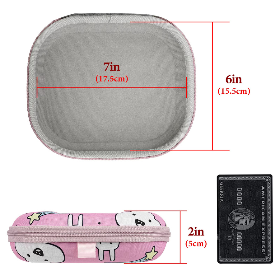 Geekria Shield Hartschalen-Reisetasche für On-Ear-Kopfhörer, kompatibel mit JBL Tune 510BT, 660NC, 560BT und 500BT, Farbe: Pink - Bild 2