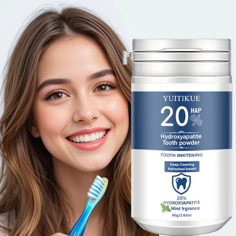 YUITIKUE Zahnpulver Hydroxyapatit, Minzduft, 80g - Bild 2