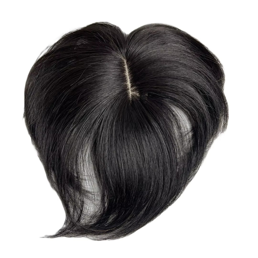 Satifresion Echthaar-Topper Clip-in-Haar-Pony, glatt, Mittelteil, Damen - Bild 2
