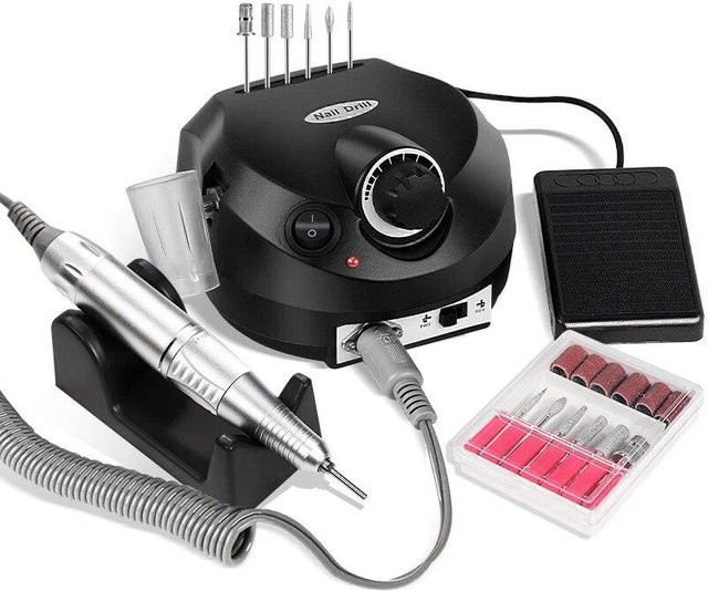 Glow Makeup Elektrische Nagelbohrmaschine Fräser-Set, Unisex - Bild 1