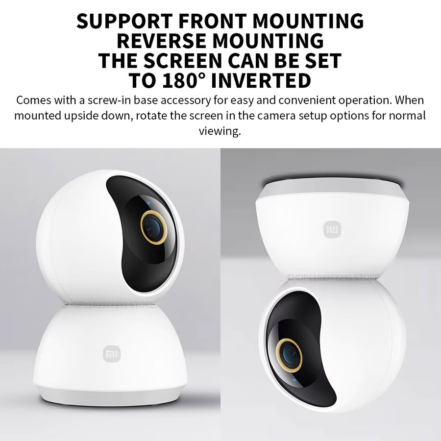 Xiaomi Smart Kamera 2K 1296P HD Indoor Überwachungskamera mit 360 Grad Sichtfeld und Nachtmodus in Weiß - Bild 4
