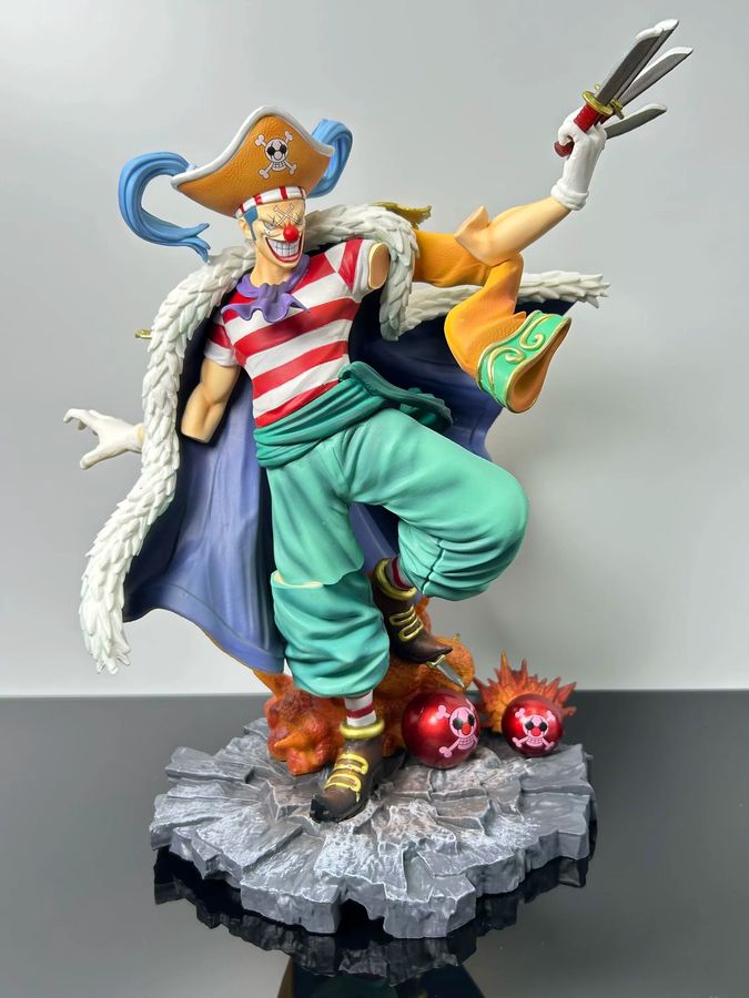 Bandai One Piece Buggy The Man of the Grand Line Four Emperor Model Statue Anime Figur, Multicolor, Höhe: 26 cm - Bild 3