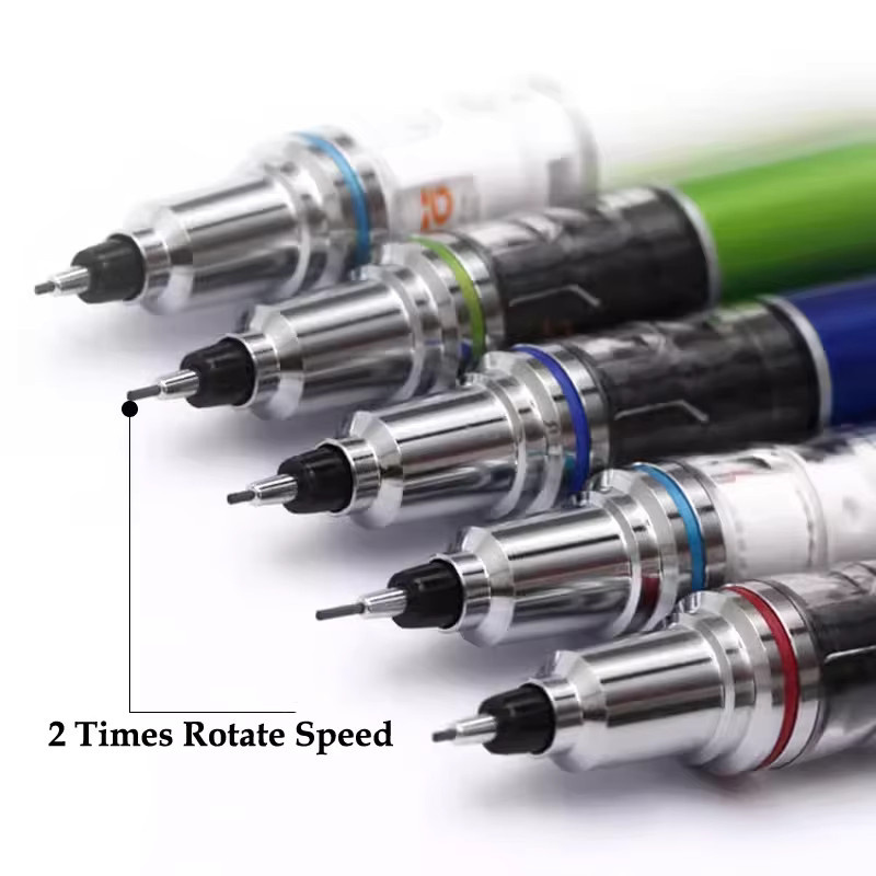 UNI KURA TOGA Druckbleistift M5-559 in Blau mit 0,5 mm Mine und automatischer Rotation - Bild 4