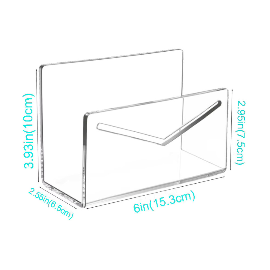 Acryl Schreibtisch Organizer Transparent Brief Sortierfach und Datei Ablage für Büro und Home Office - Bild 2