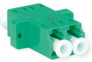 Telegärtner LC/APC Duplex Kupplung Single Mode mit Keramikhülse in Grün - Bild 1