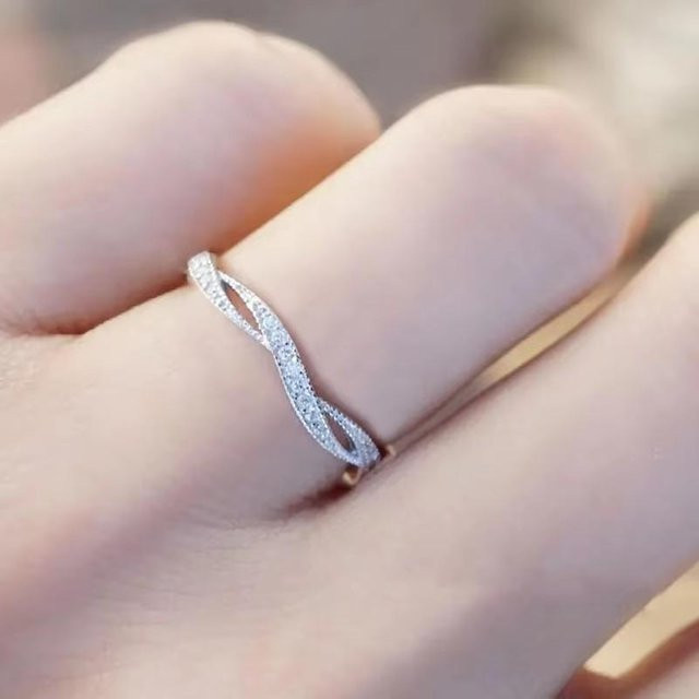 YIRAN Jewelry Ring, Messing, Zirkonia, Schwarz, Unisex - Bild 1