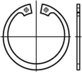 Industrial Quality Supplies DIN 472 Sicherungsringe aus Edelstahl 1.4122 Durchmesser: 47 mm, Höhe: 1,75 mm - Bild 1