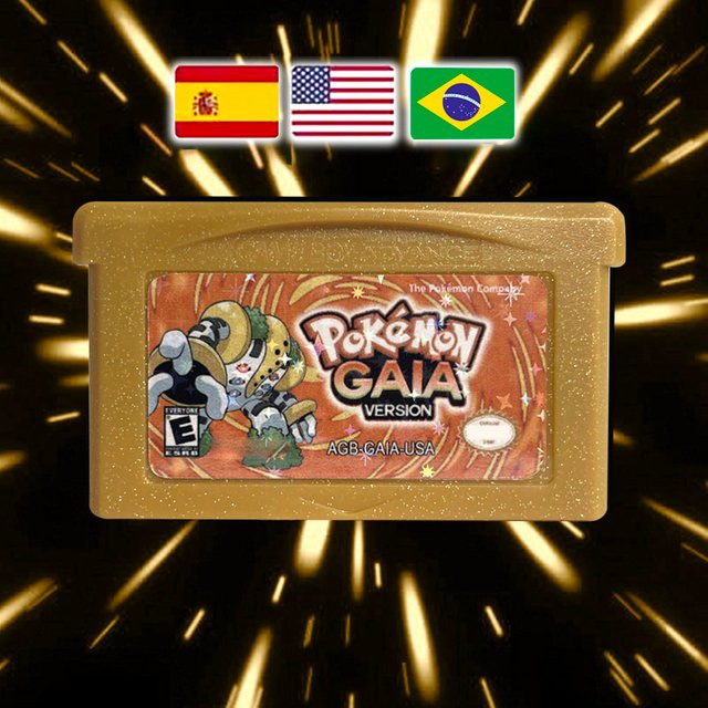 Bandai Pokemon GAIA Cartridge GBA Spiel für Game Boy Advance in den Sprachen Englisch, Spanisch und Portugiesisch - Bild 1