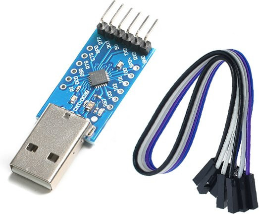 CP2104 USB 2.0 zu TTL UART 6PIN Serieller Konverter STC PRGMR Modul mit Dupont-Kabel in Blau - Bild 1