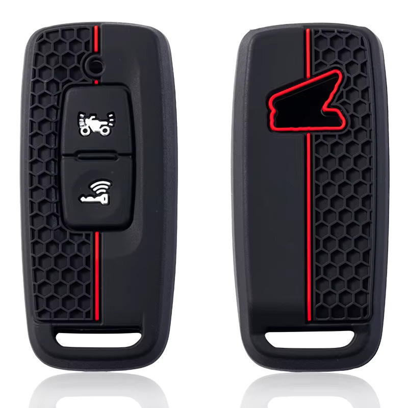 Silikon Fernbedienung Schlüssel Abdeckung in Schwarz für Honda ADV 150, PCX 125, ADV 350, PCX 160 und VISION SH350 - Bild 2