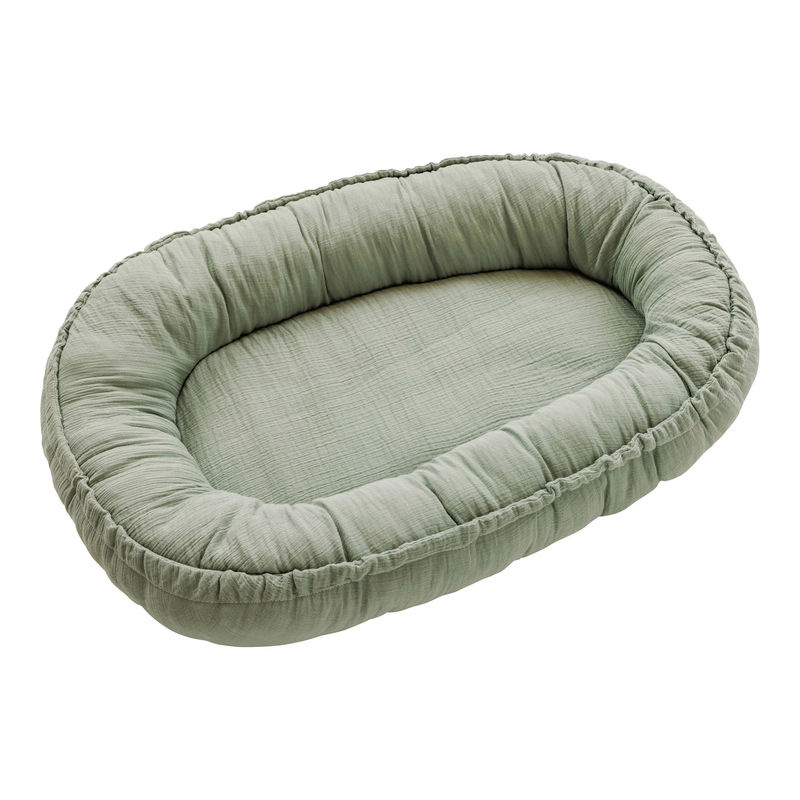 Bornino Home Kuschelnest Musselin für Babys, Grün, B/T/H: 82 x 55 cm - Bild 2