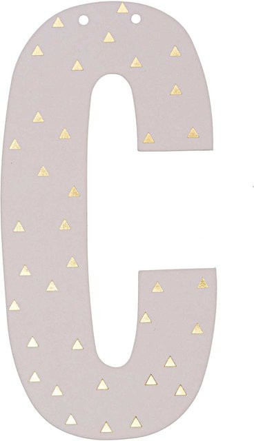 Rico Design Girlanden-Buchstabe C aus Papier, Höhe: 14 cm - Bild 1