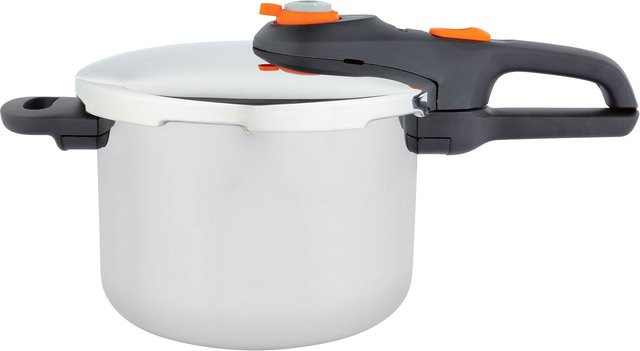 Tefal Secureclick P2530756 Edelstahl-Schnellkochtopf, Silber, 6 l - Bild 1