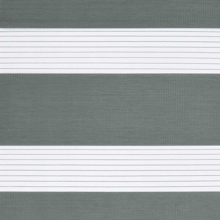 vidaXL Doppelrollo Zebra Dunkelgrau aus Polyester B: 150 cm, H: 200 cm - Bild 6