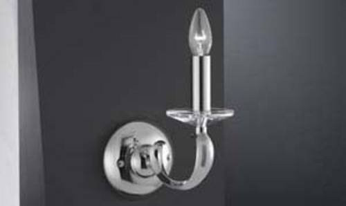 Brumberg Wandleuchte Chrom mit E14 Fassung für Glühlampen bis 40W - Bild 1