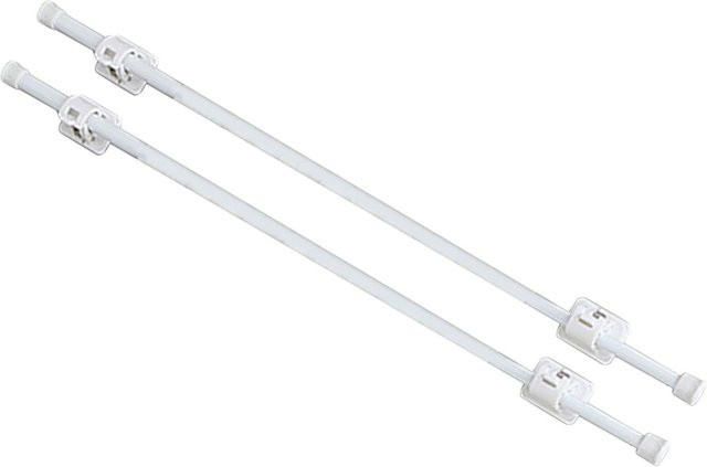 Teleskopierbare Gardinenstange von KONNWEI mit Halterungen in Weiß, 50-90 cm - Bild 1