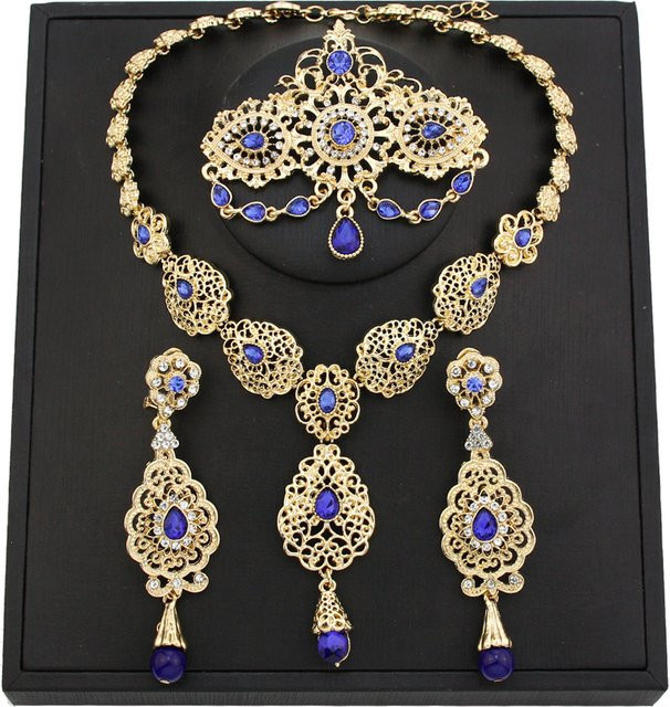Sunspicems Schmuck-Set, Gold, Kristall, Damen - Bild 1