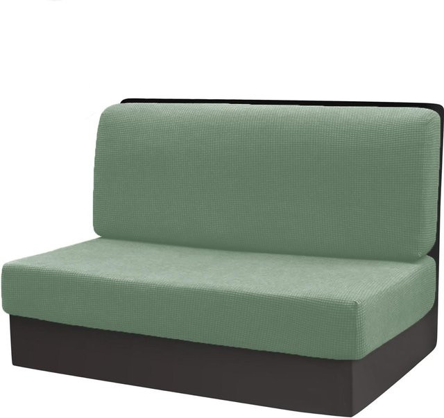 RTTIME Stretch-Jacquard Sitzkissenbezüge für Esszimmerstühle und Bänke, Cyanblau, Waschbar - Bild 1