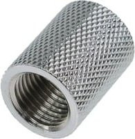 Alphacool HF Muffe G1/4 IG auf G1/4 IG in Chrome/Silber - Bild 1