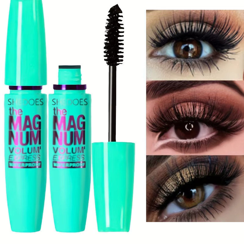 4D Black Mascara, wasserfeste Flüssigfaser-Mascara, Black - Bild 3