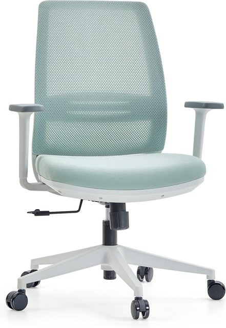 hjh OFFICE Home Office Bürostuhl PROFONDO ECO W mit Armlehnen aus Stoff und Netzstoff - Bild 1