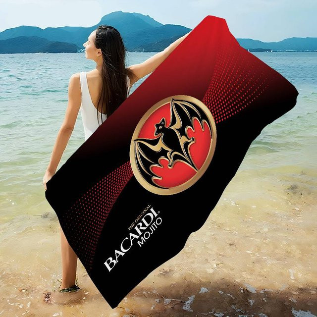 B-Bacardi Mikrofaser-Strandtuch Multicolor für Yoga, Schwimmen und Sport - Bild 1