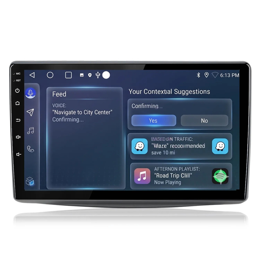Junsun Autoradio mit 9 Zoll Display, Bluetooth und GPS für Alfa Romeo MiTo 2008 bis 2016, Schwarz - Bild 2