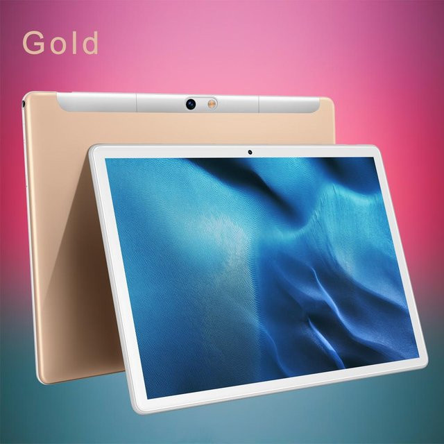 BDF Android 11.0 Tablet-PC mit 10,1 Zoll Display, 4 GB RAM, 64 GB ROM, Mediatek Prozessor, Gold - Bild 1
