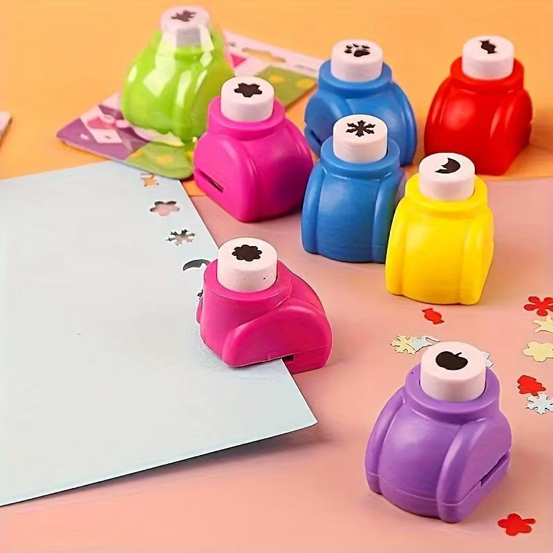6-teiliges Mini-Lochstanzer-Set in Multicolor für DIY Scrapbooking, Karten und Tagebücher - Bild 3