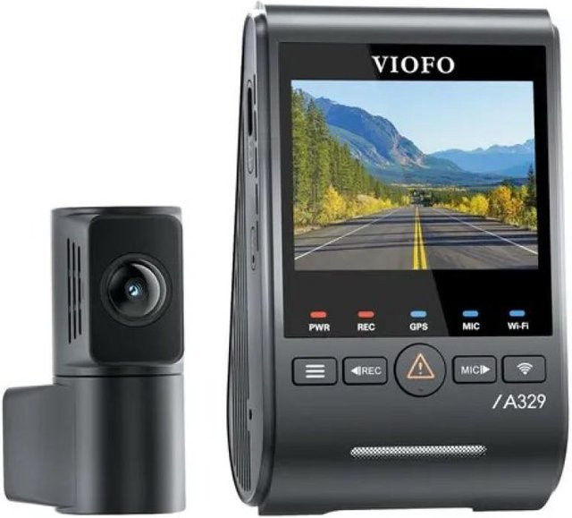 VIOFO A329S 2-Kanal GPS-Dashcam mit 4K UHD und Wi-Fi in Schwarz - Bild 1