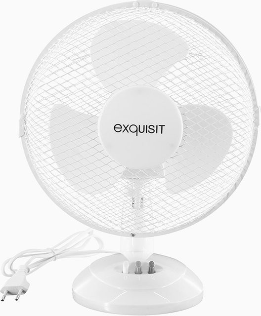 Exquisit VT 33056 Tischventilator in Weiß mit Oszillation - Bild 1