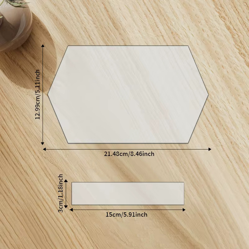 YOMDID 2 Stück polygonale Kosmetiktaschen-Nähvorlage aus transparentem PET für deine DIY-Aufbewahrungstaschen und Quilt-Projekte - Bild 1