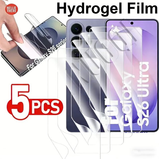 Vollflächige Hydrogel-Displayschutzfolie für Samsung Galaxy S26 Ultra, S26 Plus, S25 FE, A56 5G, A55, A36, A35, A26, A17, A16 in Transparent (2-5 Stück) - Bild 1