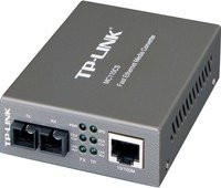 TP-Link MC110CS Medienkonverter, RJ-45 auf SC Single Mode, 10Base-T/100Base-FX/100Base-TX, Grau - Bild 1