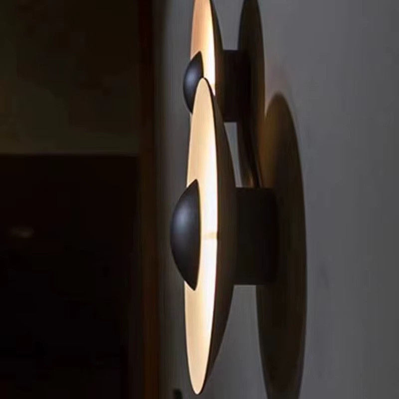 HomeLover Moderne LED Wandleuchte im Nordic Design, runde Wandlampe mit Warmweiß für Wohnzimmer, Schlafzimmer und Flur, Durchmesser: 35 cm - Bild 5