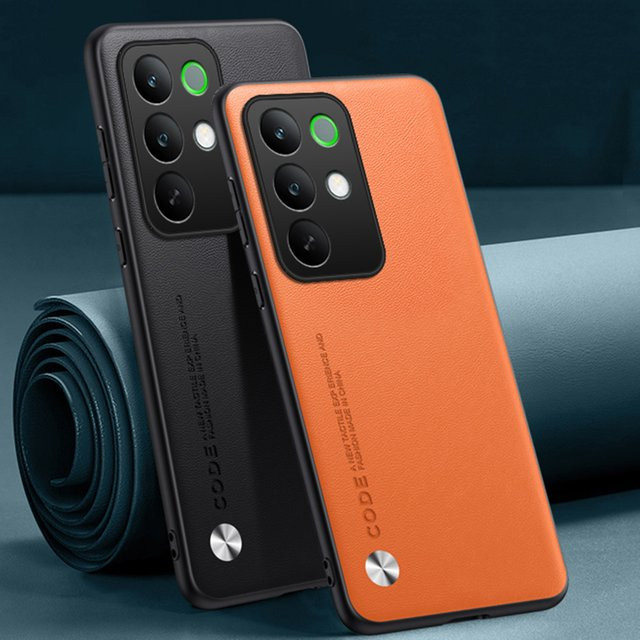 EUCAGR Luxus PU Ledertasche für Realme 15X 5G in Blau, Stoßfeste Rückseite zum vollen Schutz - Bild 1