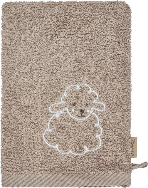 Sterntaler Waschlappen, 2er-Pack, beige, braun, Bio-Baumwolle - Bild 1