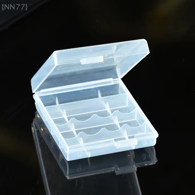 Batterieadaptergehäuse für AAA/AA auf C/D Batterien, Mehrzellen-Kombinations-Aufbewahrungsbox mit Konverterfunktion, Farbe: Weiß/Transparent - Bild 3
