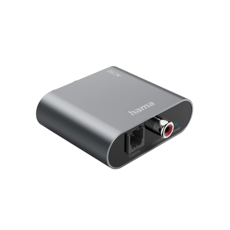 Hama Audio-Konverter AC90 Digital auf Analog in Silber mit Optical, USB-A und USB-C Anschlüssen - Bild 2