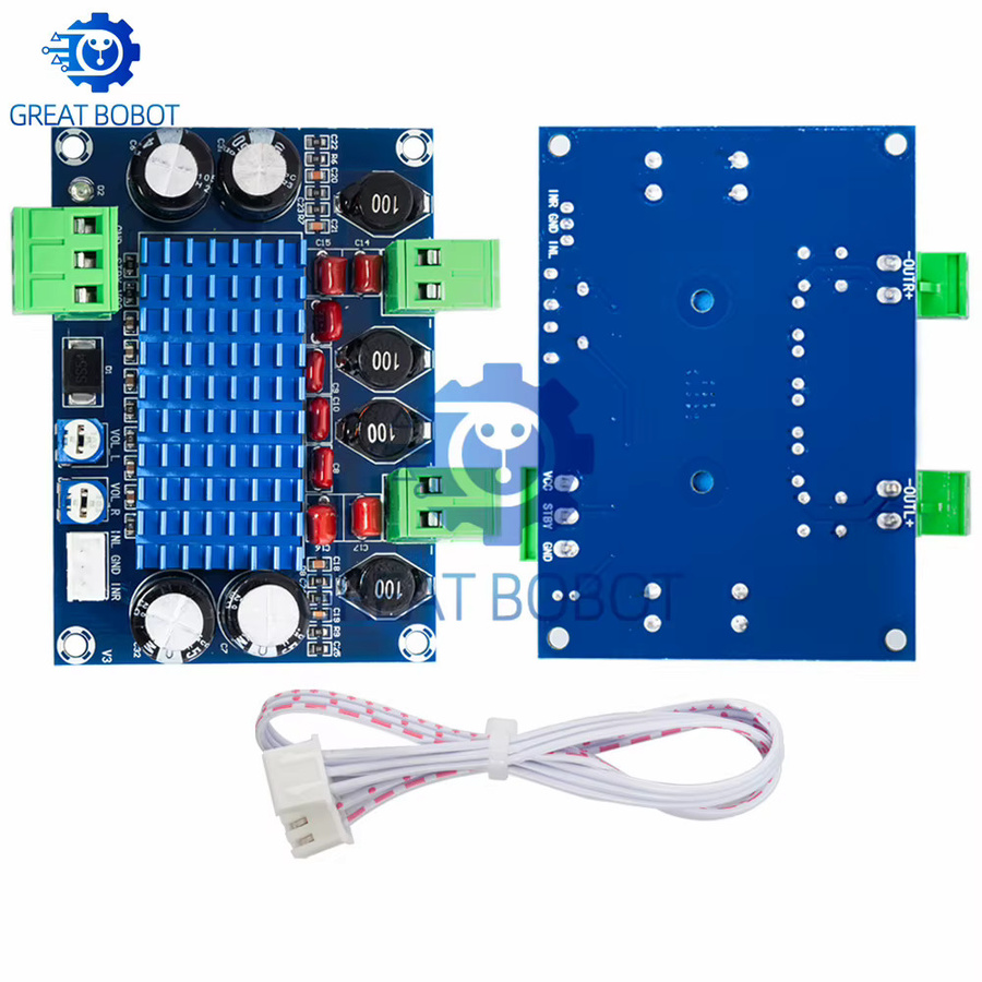 Baishundianzi BS High Power Digital HIFI Verstärker Modul XH M572 TPA3116D2 mit 2x120W Leistung in Blau - Bild 4