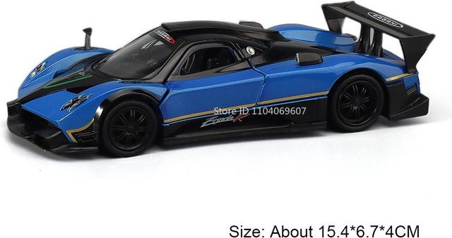 Linyi toy car Pagani Zonda R Huayra Bc Sportwagen Spielzeugmodelle, 1:32, mit Licht und Sound, ab 14 Jahre - Bild 1