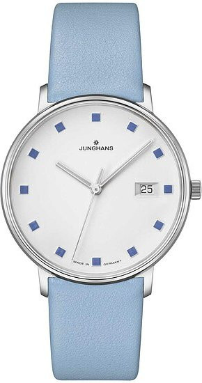 Junghans Armbanduhr, Quarz, Edelstahl, 34,1 mm, Leder, Damen - Bild 1